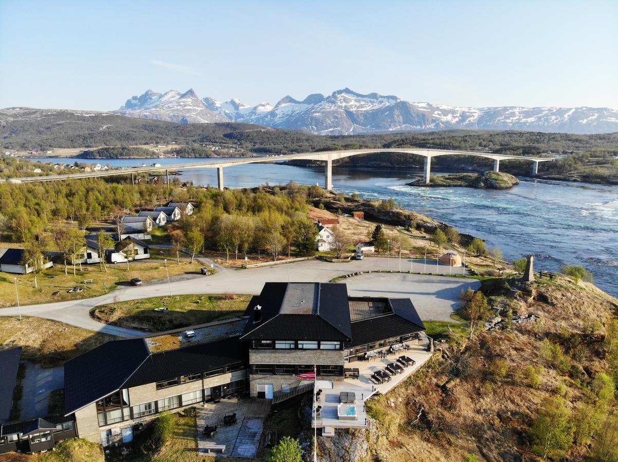 Saltstraumen Hotels Hytter Knapplund Bagian luar foto